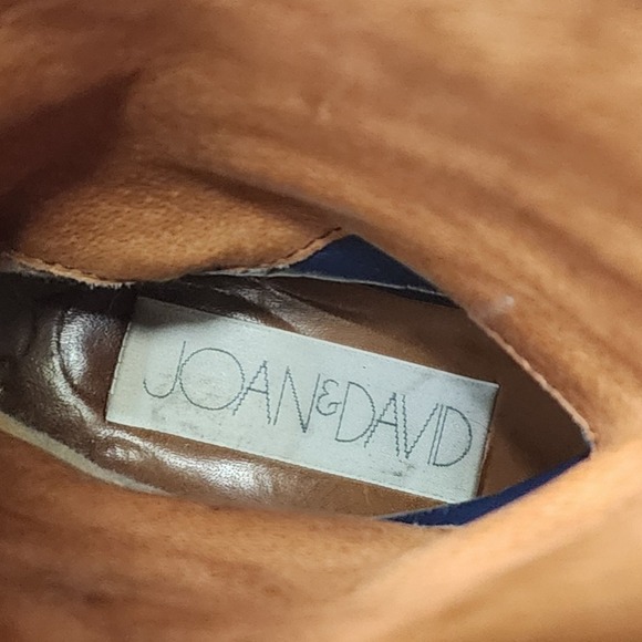 Joan & David Vintage Black Brown Womens Western Leather Boots 5.5 - Picture 9 of 9